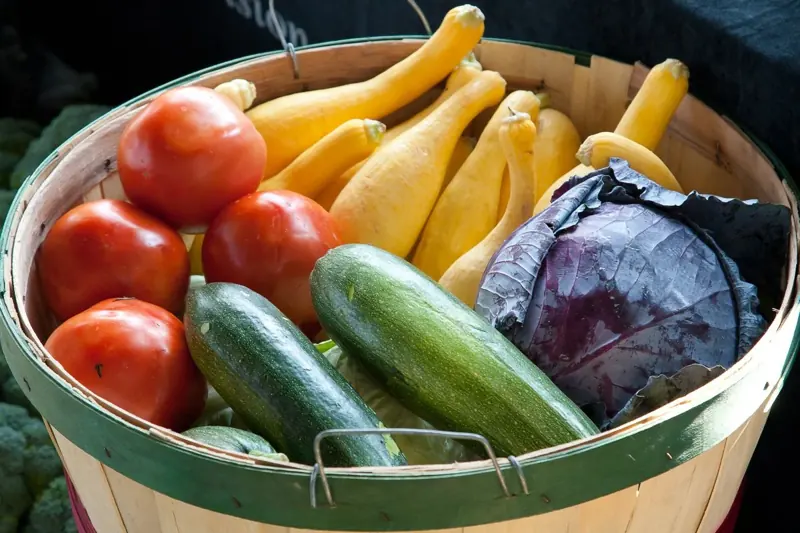 Fresh fruit and vegetables